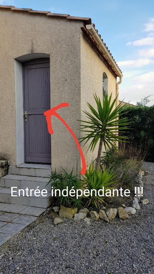 Studio Dans La Villa Les Cigales Lézignan-Corbières Exterior foto