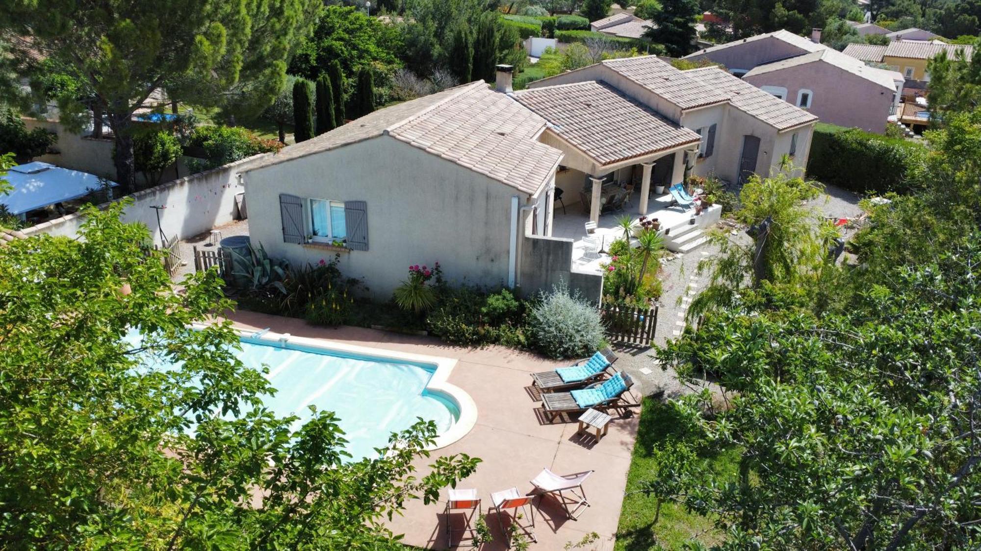 Studio Dans La Villa Les Cigales Lézignan-Corbières Exterior foto